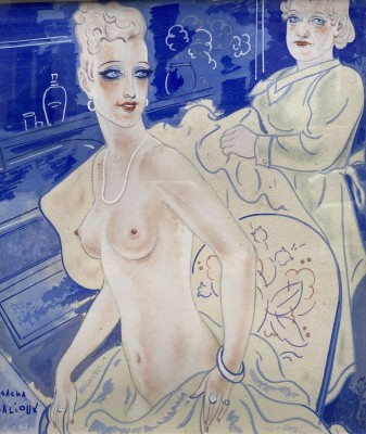 Femme à la toilette